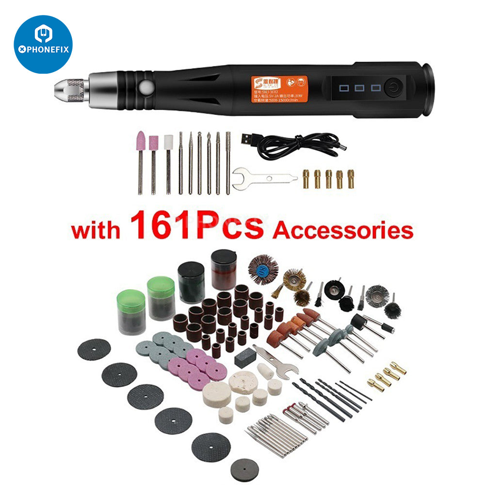 DIY Small Electric Micro Engraving Pen Rotary Carving Tool Kit