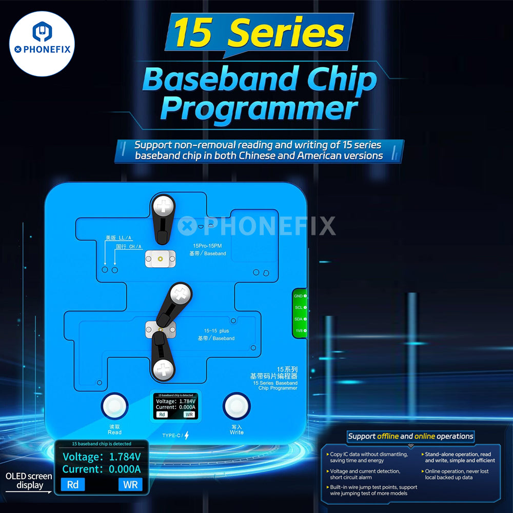 JC Baseband EEPROM Chip Programmer For iPhone X-15 Pro Max