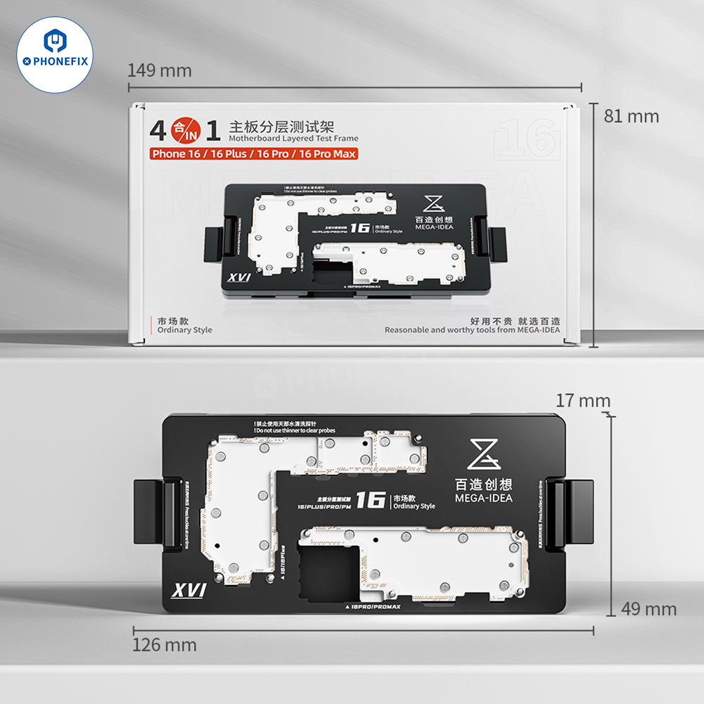 MEGA-IDEA Motherboard Test Fixture For iPhone X-16 Pro Max