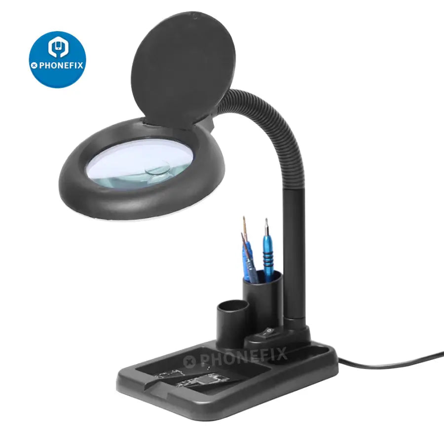 5X 10X 40 LED Desk Magnifier Lamp Adjustable LED Light -