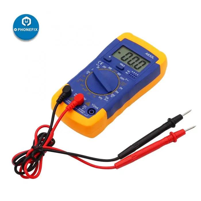 A830L Digital Multimeter AC DC OHM Volt Current Tester Mini Meter - CHINA PHONEFIX