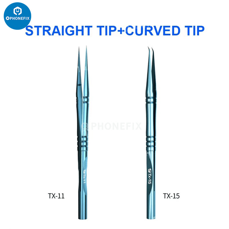 Titanium Alloy Precision Tweezers iPhone Fingerprint Jump Wire Repair