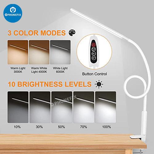 Flexible LED Desk Lamp With 3 Lightning Modes For Phone Repair - CHINA PHONEFIX
