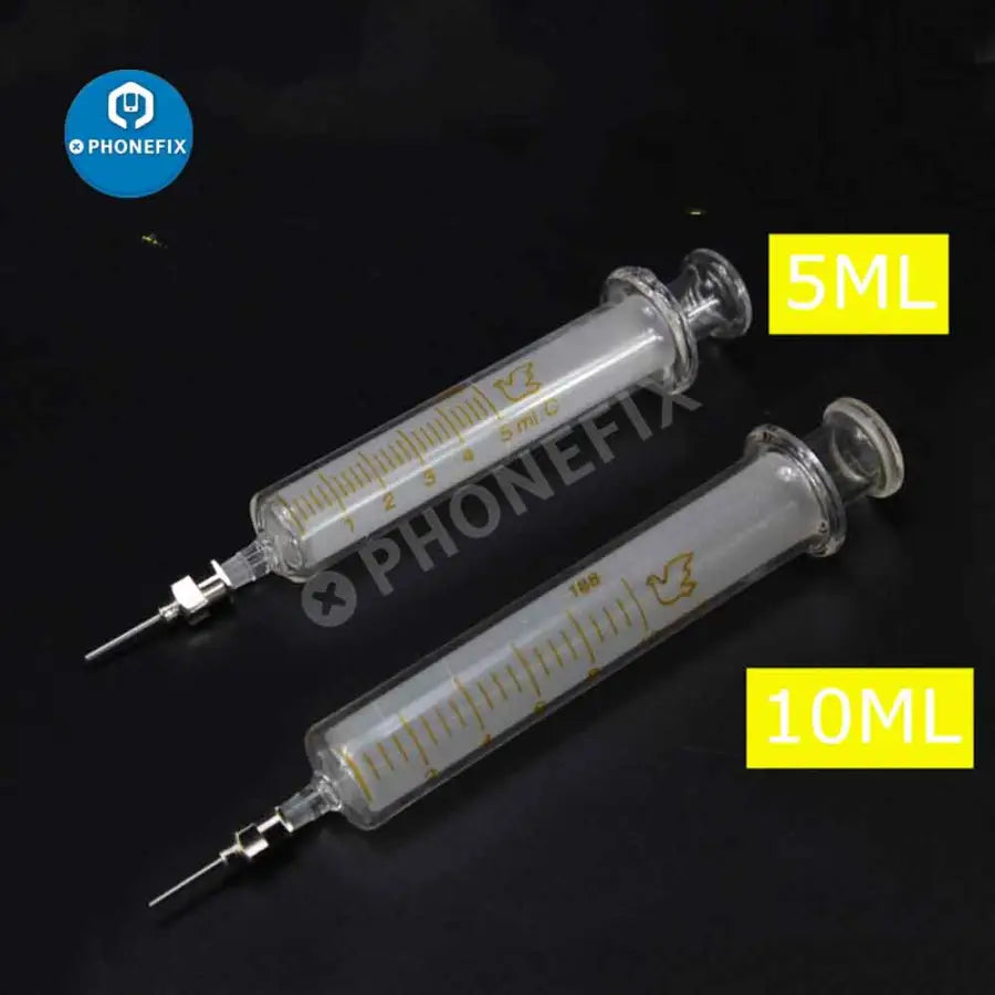 Glass Syringe Sampler Dispensing Phone Repair Tool For