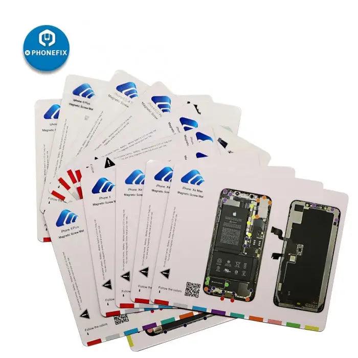 Magnetic Screw Mat for iPhone XS MAX X 8 7 6 Disassembly Guide Pad - CHINA PHONEFIX