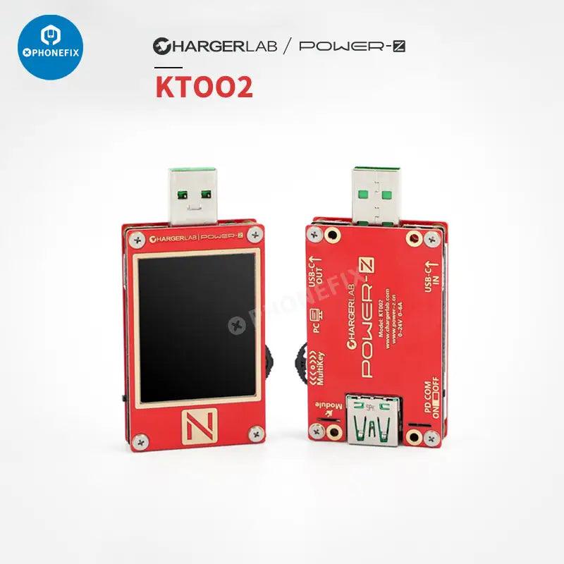POWER-Z PD Tester KT002 USB KM003C Type-C Voltmeter Ammeter