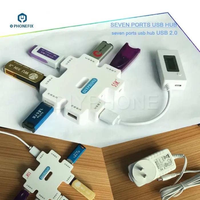 SSK SHU011 USB HUB Power Splitter 7 Ports USB Extender - CHINA PHONEFIX