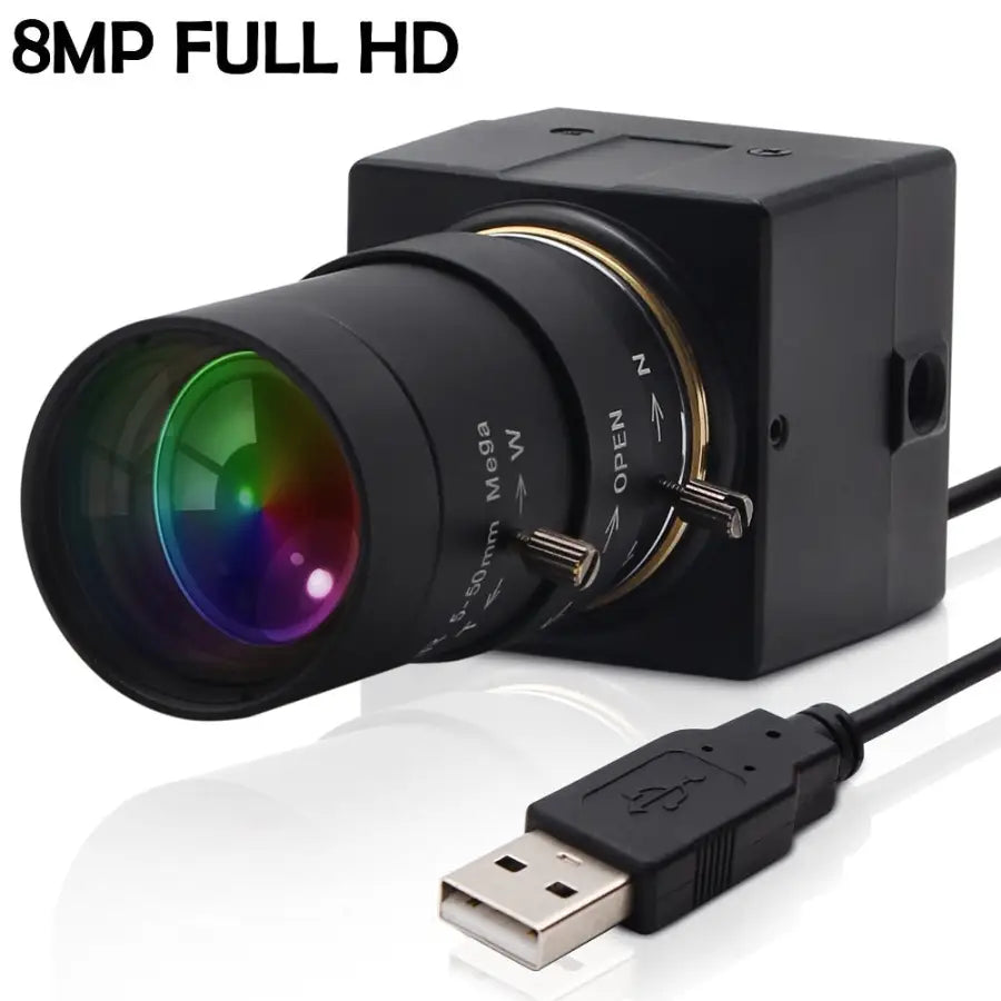 USB Webcam CCTV 5-50mm Varifocal Lens SONY HD 8MP USB Camera