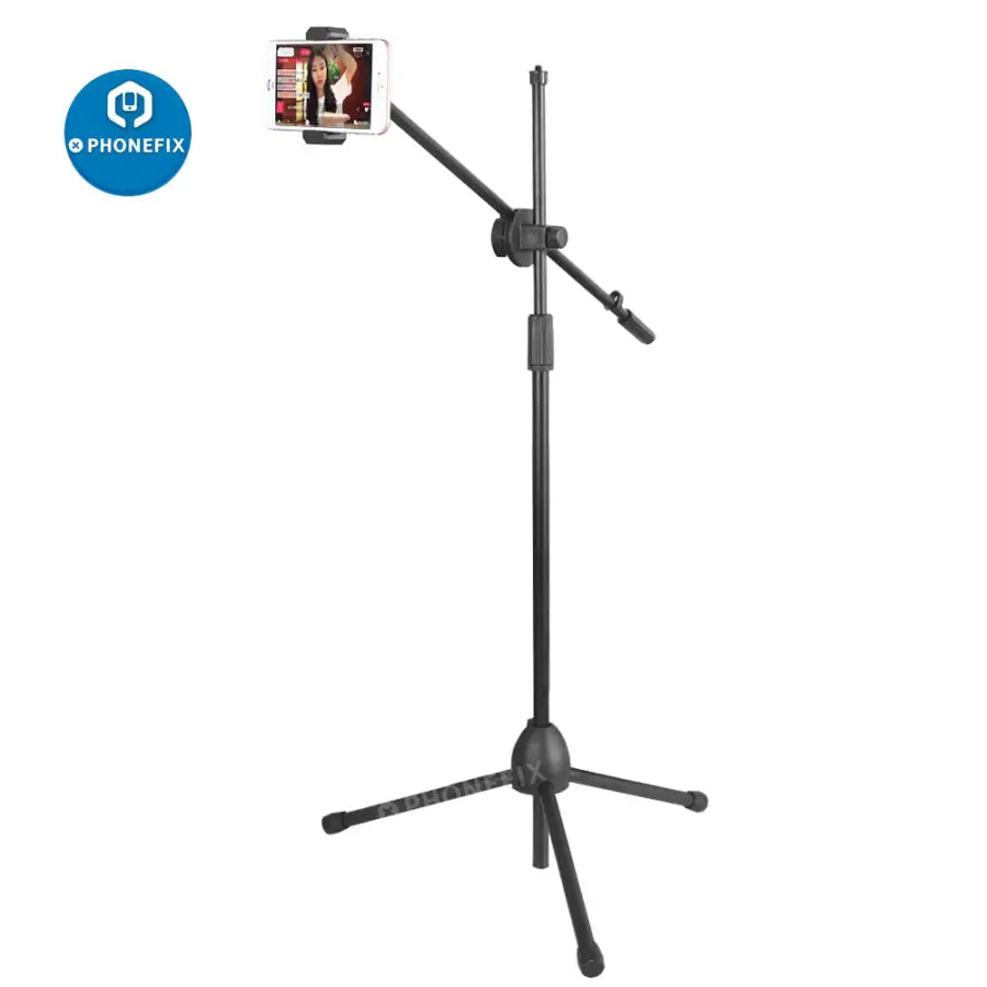 Webcam Tripod Phone Holder with 64cm Boom Arm for Industrial