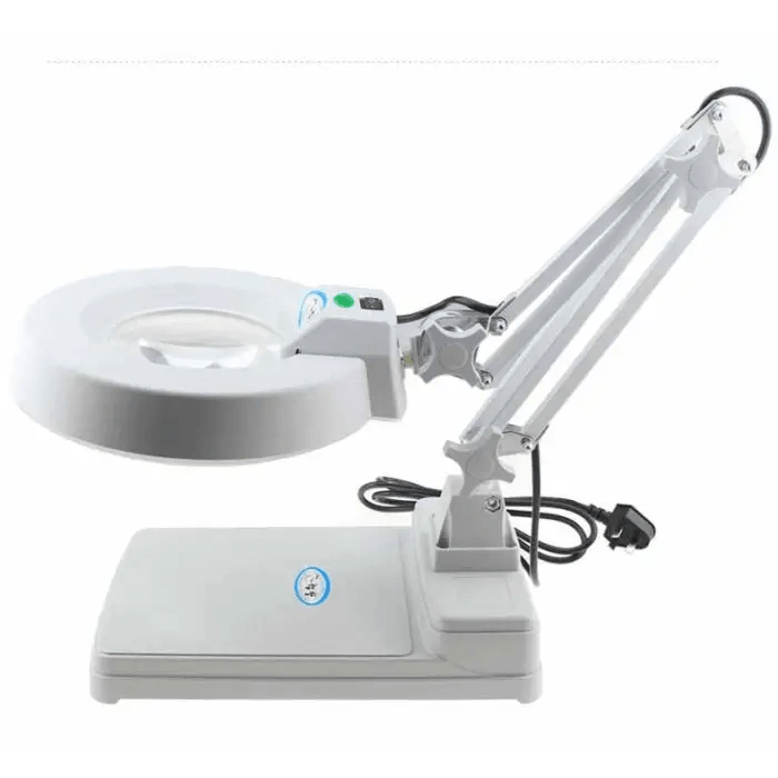 20 Times Desktop Magnifying Glass with LED Light and Bracket - CHINA PHONEFIX