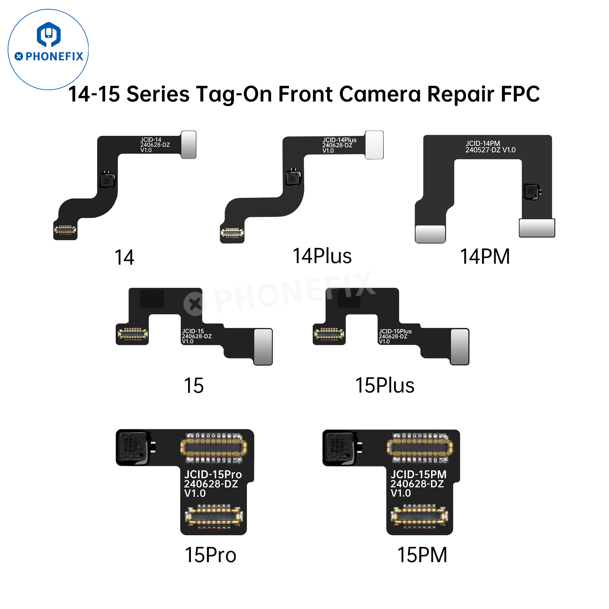JCID Tag-on Front Camera Repair Cable For iPhone 14-15 Pro Max