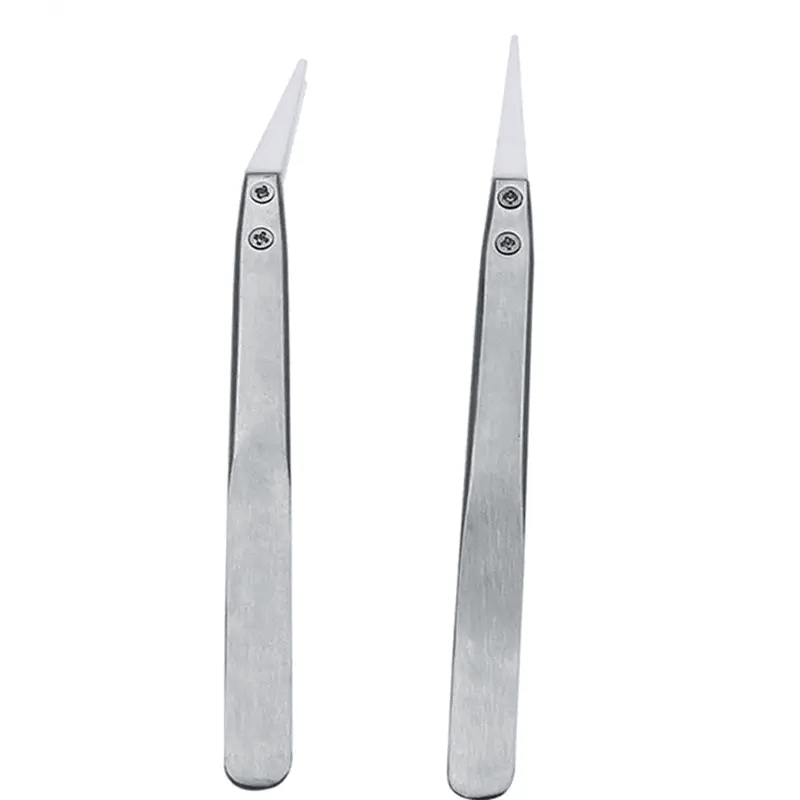 Anti-Static Ceramic Tweezers Industrial Straight Curved Tweezers - CHINA PHONEFIX