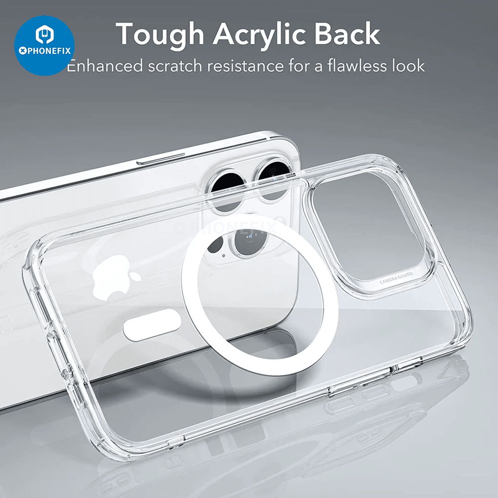 Ultra Hybrid Case for iphone 8-15promax Classic magnetic Case Transparent - CHINA PHONEFIX